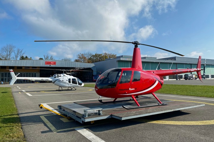 Our two helicopter types are ready to fly with you