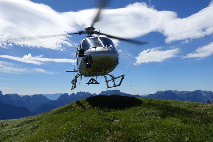 Our helicopters will bring you safe to any place