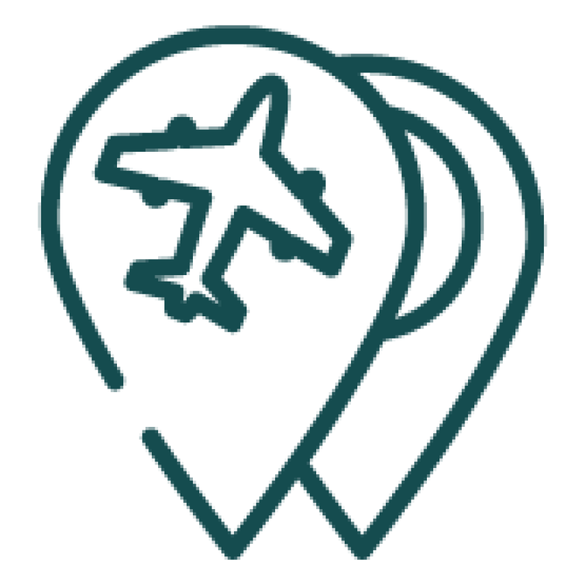 Location two icons showing the meeting point