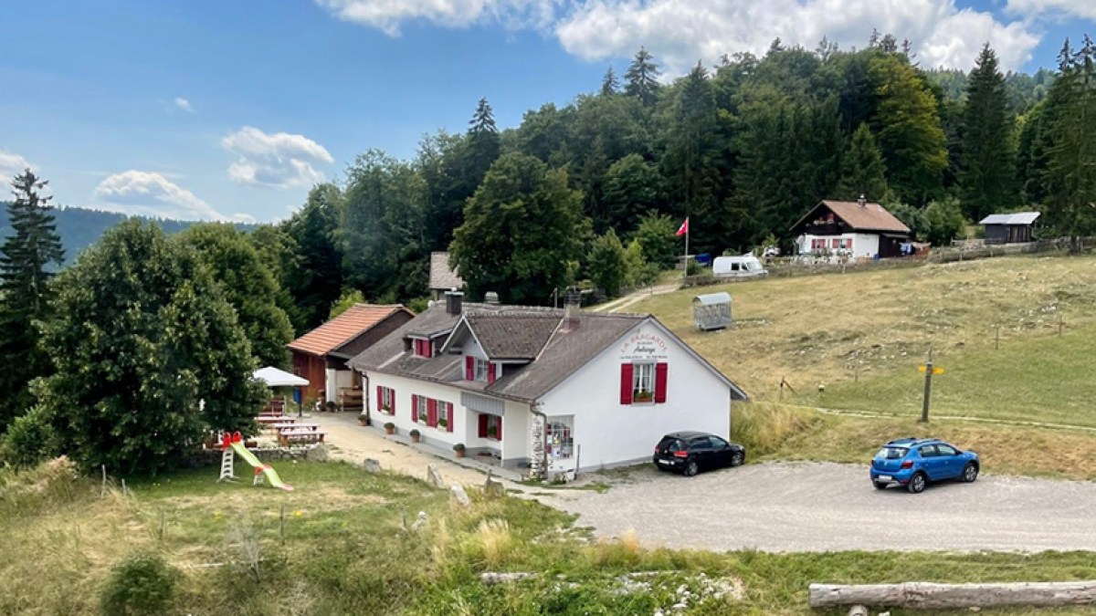 a car parked in front of a house