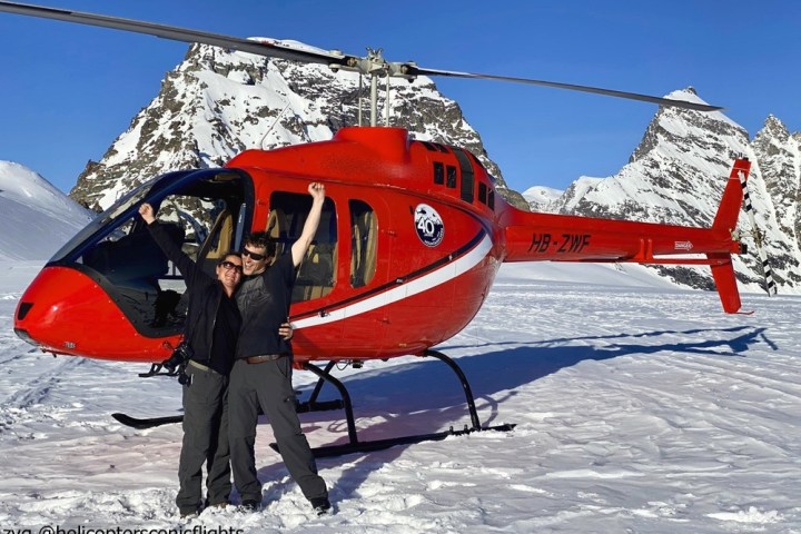 a airplane that is covered in snow