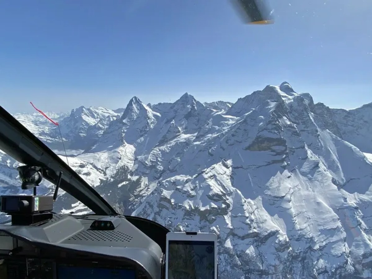 a view of a snow covered mountain